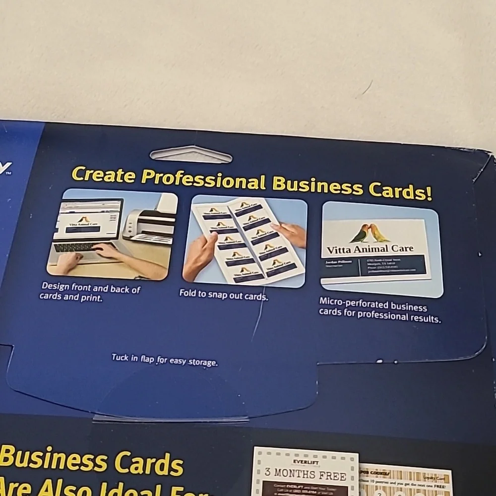 AVERY Matte White Business Cards